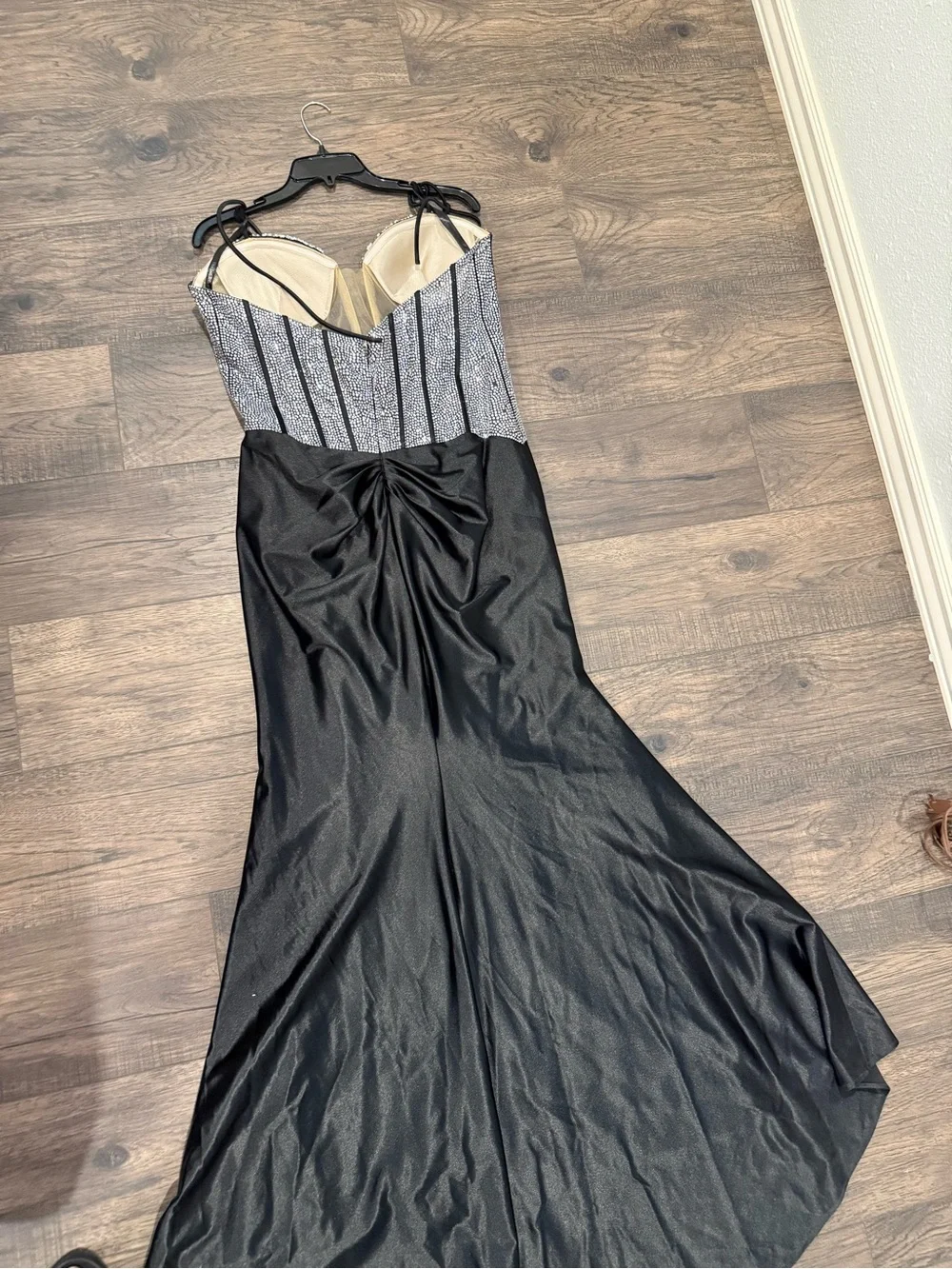 wrap maxi dress Bria Black What Dress Form Should Size:13 years (158 cm) size-chart-womens-clothing-swim